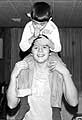 Kid on my shoulders.